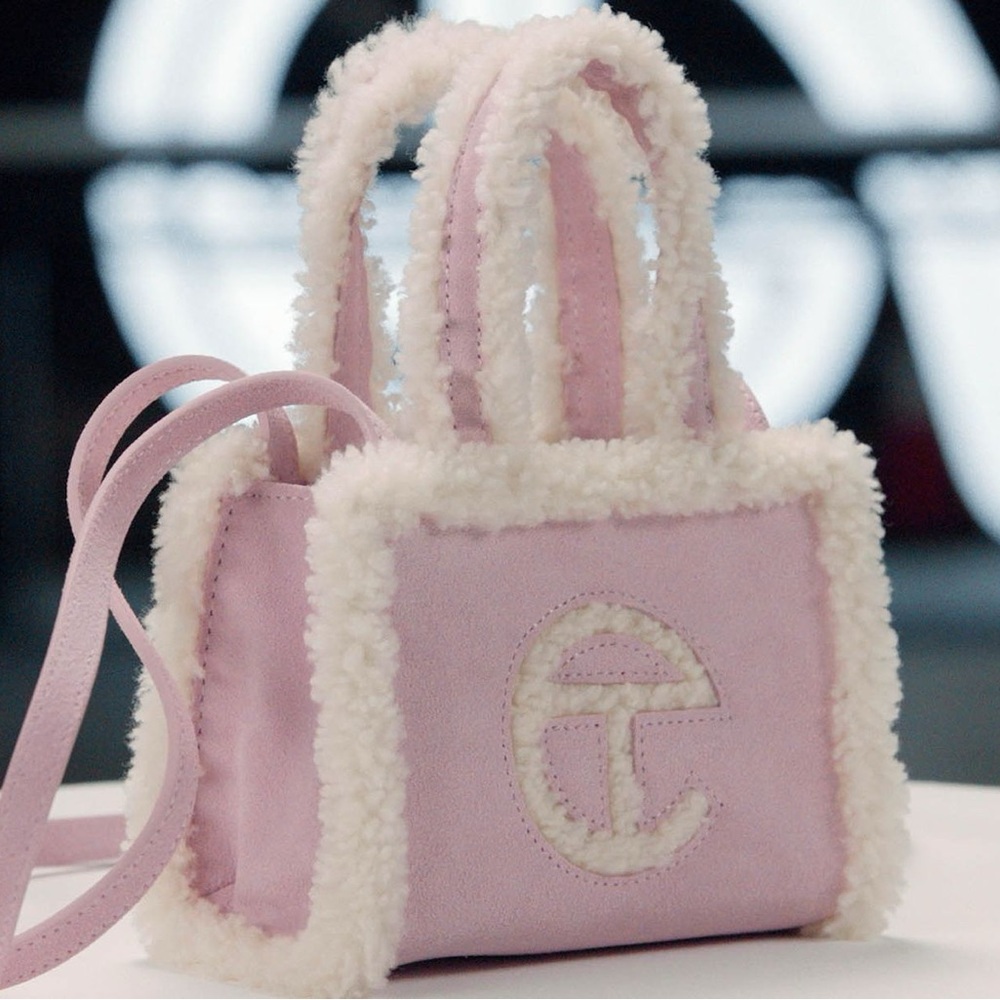 TELFAR X UGG Light Pink Shearling Mini Bag
